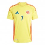 Günstige Fußballtrikots Kolumbien Luis Diaz 7 Heimtrikot 2024 Kurzarm